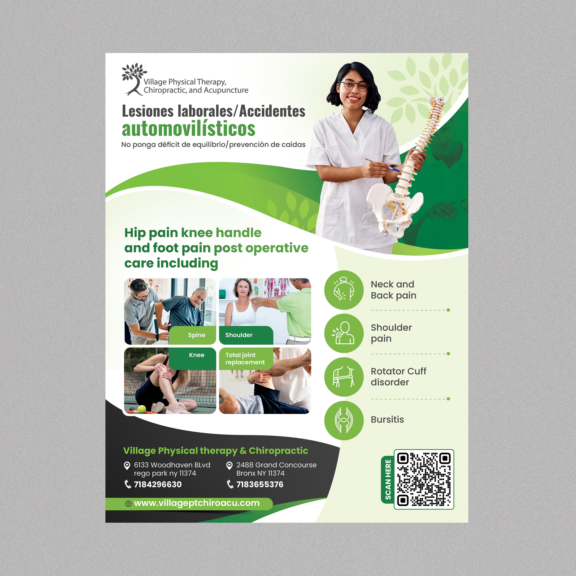 Flyer Design by Stan$oul for Village Chiropractic | Design #33879492