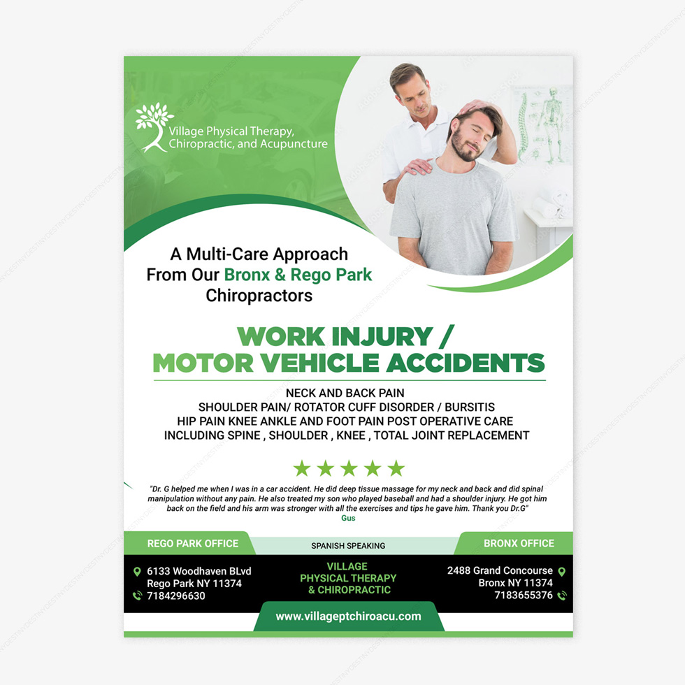 Flyer Design by DA. for Village Chiropractic | Design #33883534