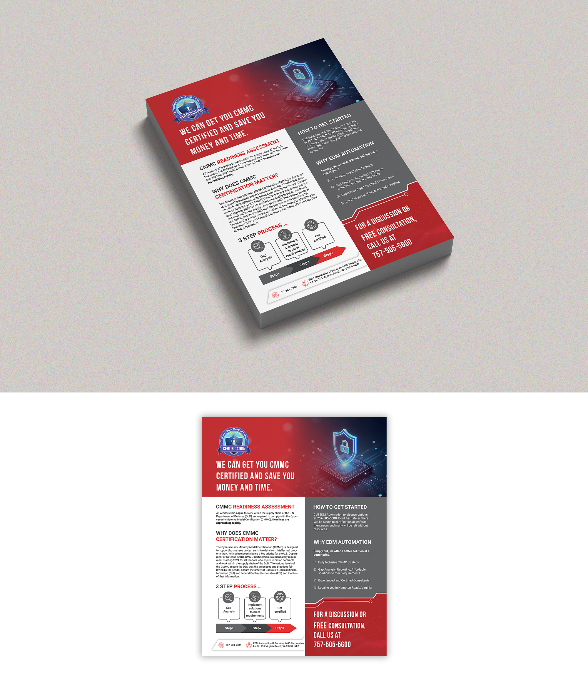 Flyer Design by Design Motion for EDM Automation | Design #33887168