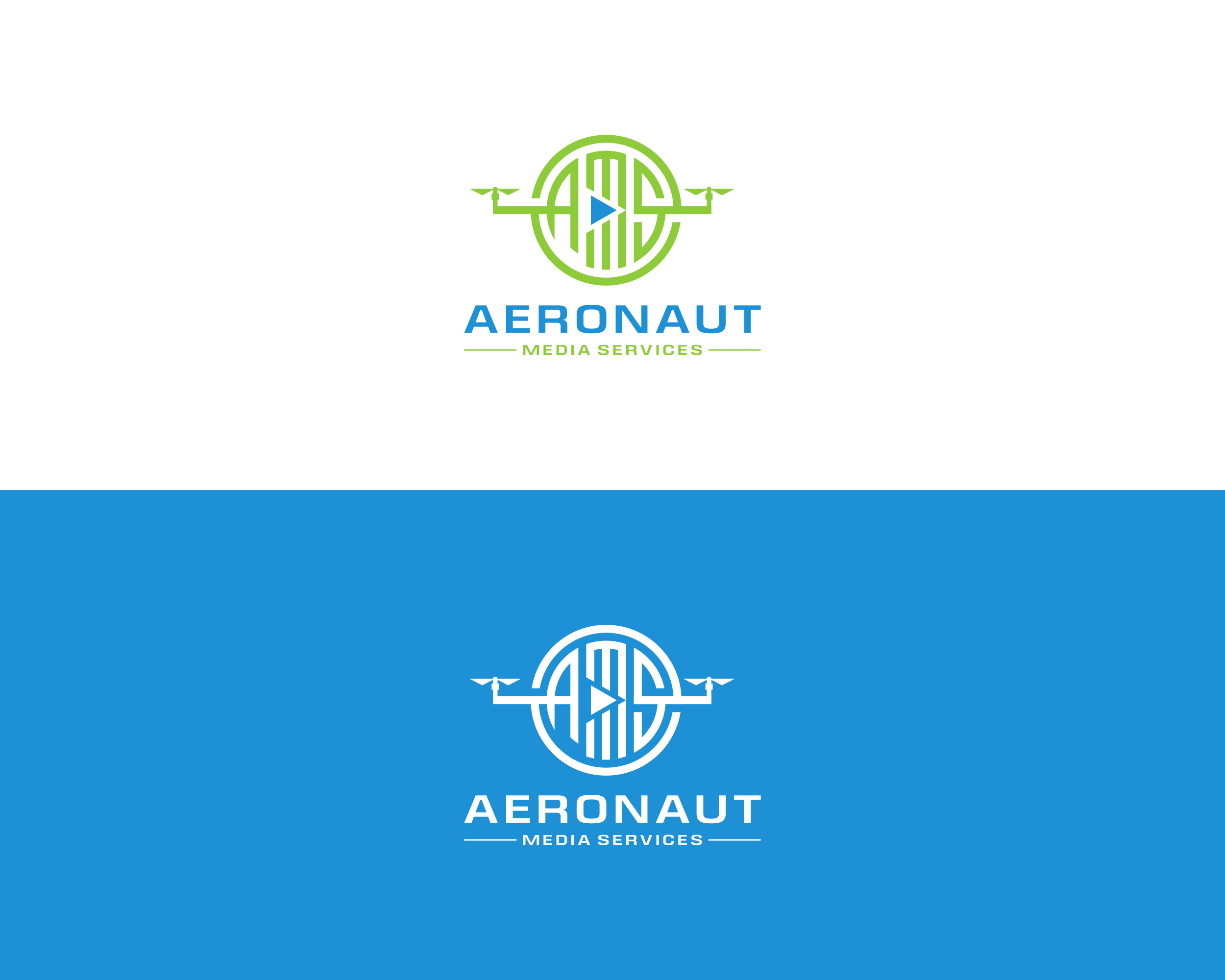 Logo Design by MugiBerkah for Aeronaut Media Services | Design #33923663