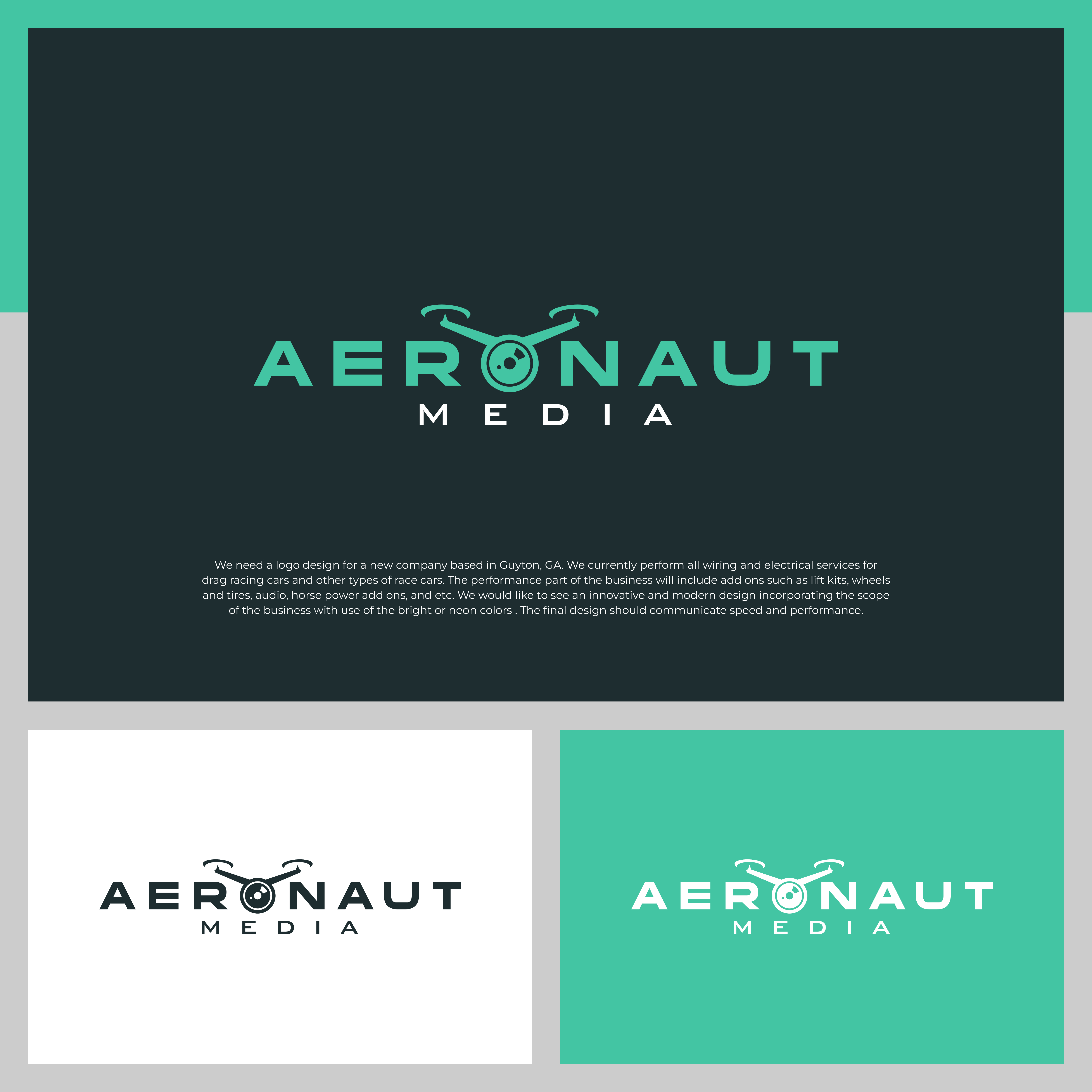 Logo Design by Adilia Romadina for Aeronaut Media Services | Design #33885410