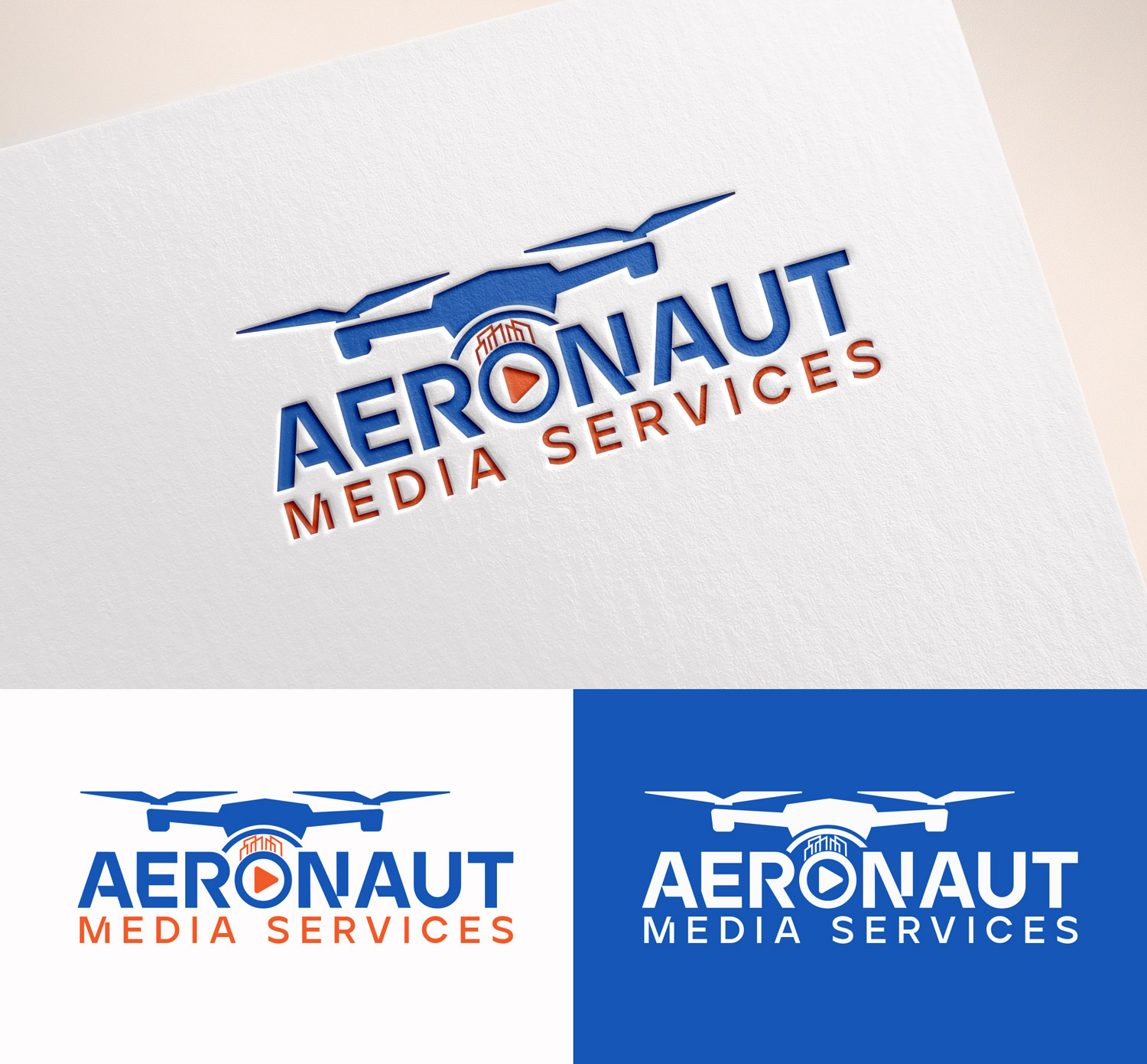 Logo Design by M Art & Design for Aeronaut Media Services | Design #33884732