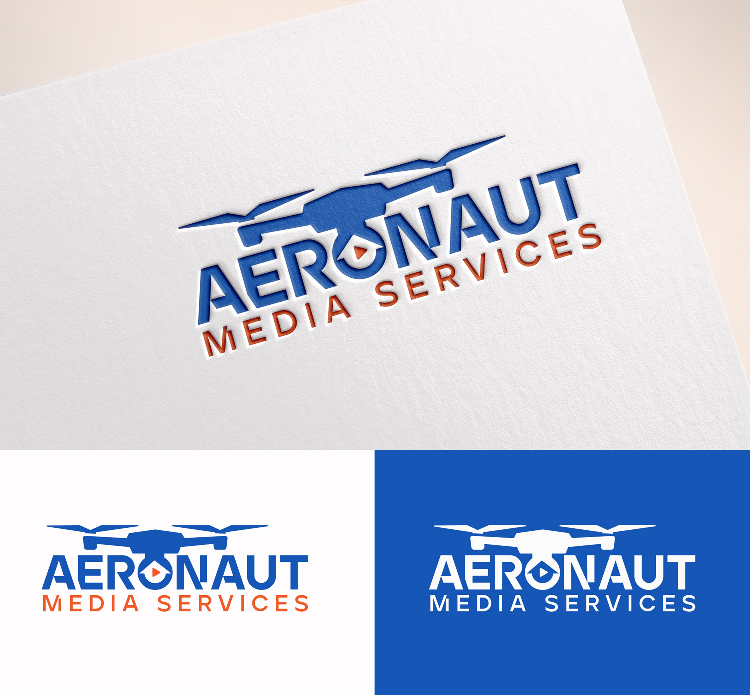 Logo Design by M Art & Design for Aeronaut Media Services | Design #33884884