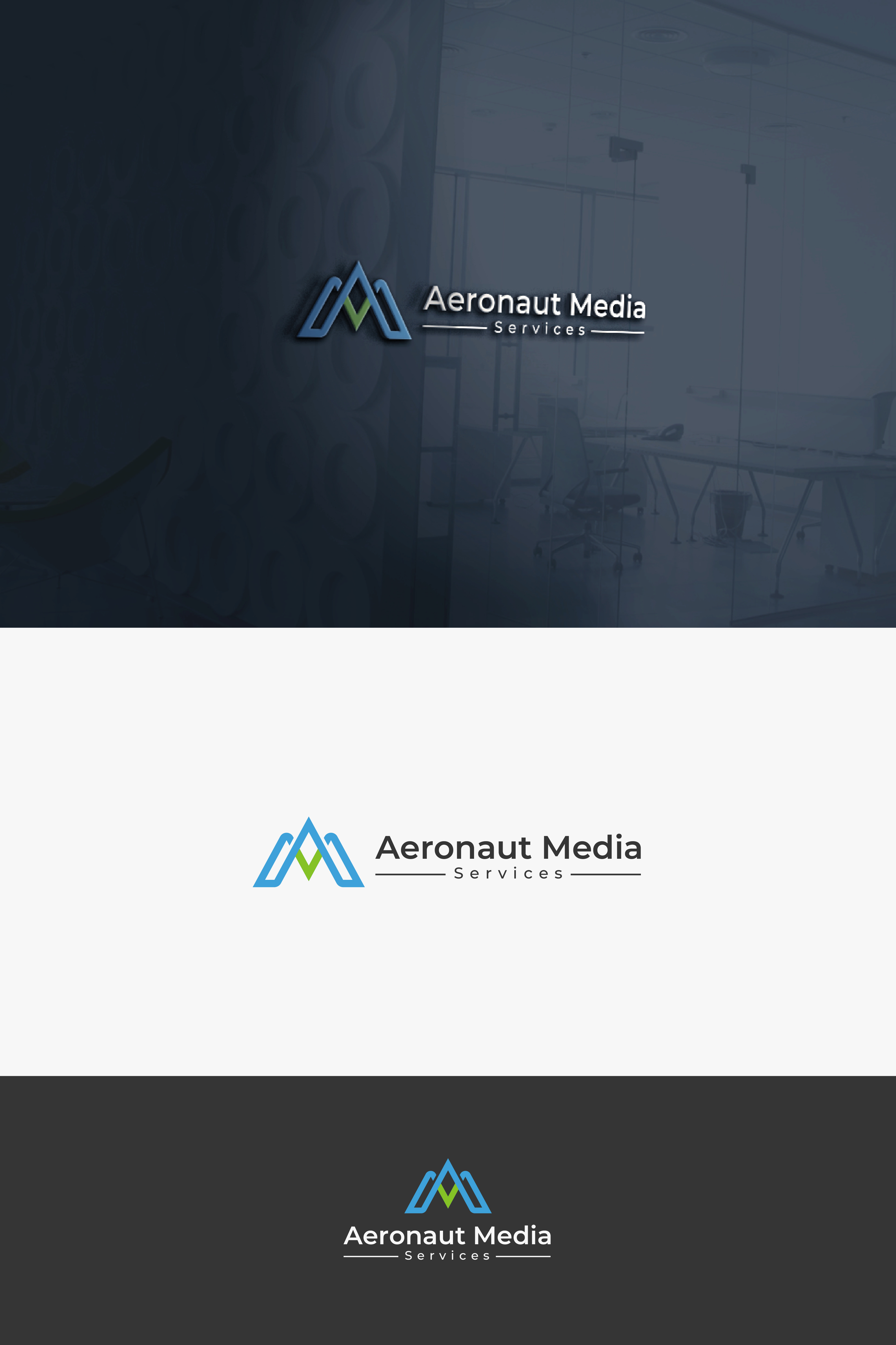Logo Design by Boril Std for Aeronaut Media Services | Design #33884764