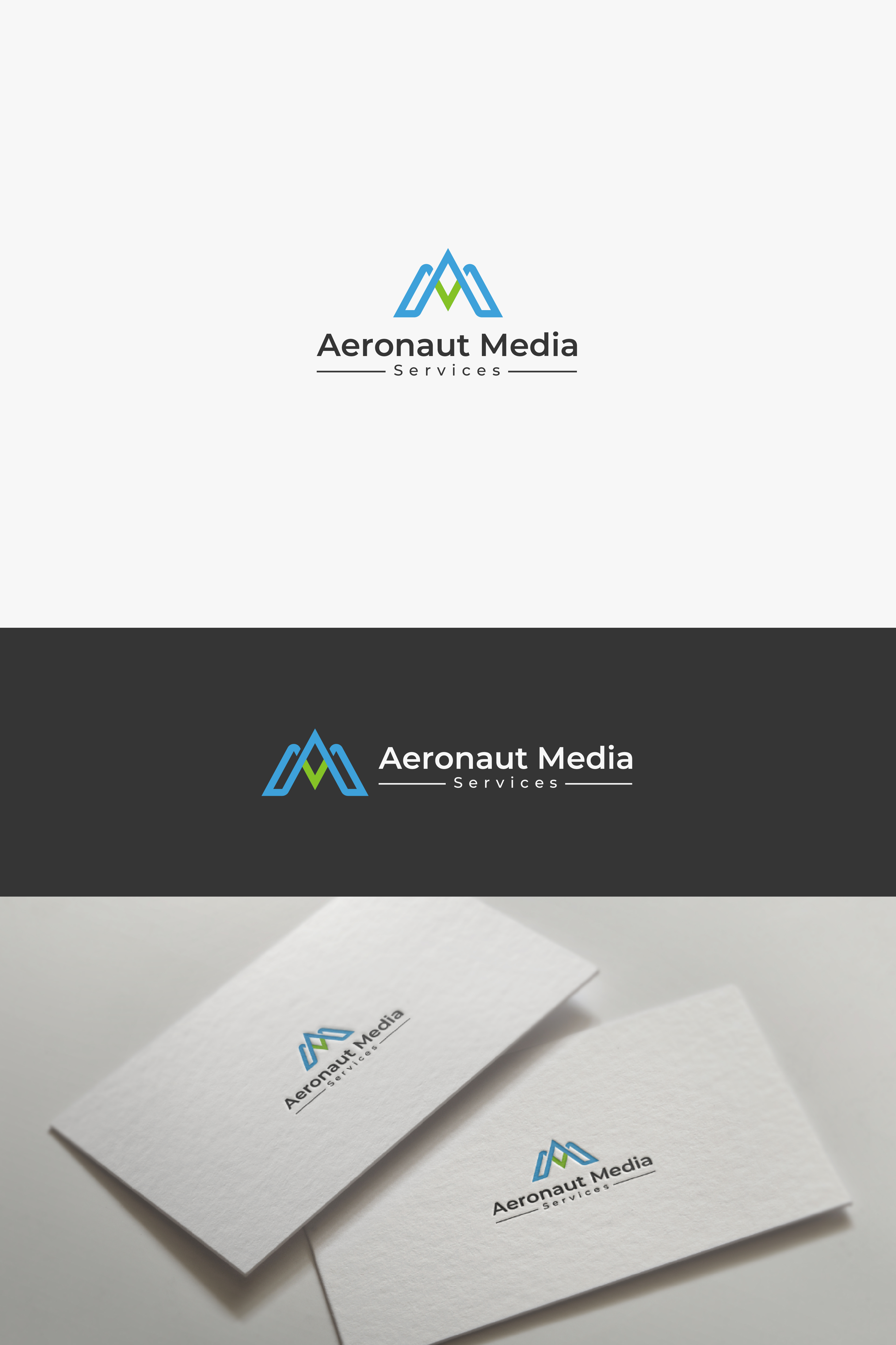 Logo Design by Boril Std for Aeronaut Media Services | Design #33884765