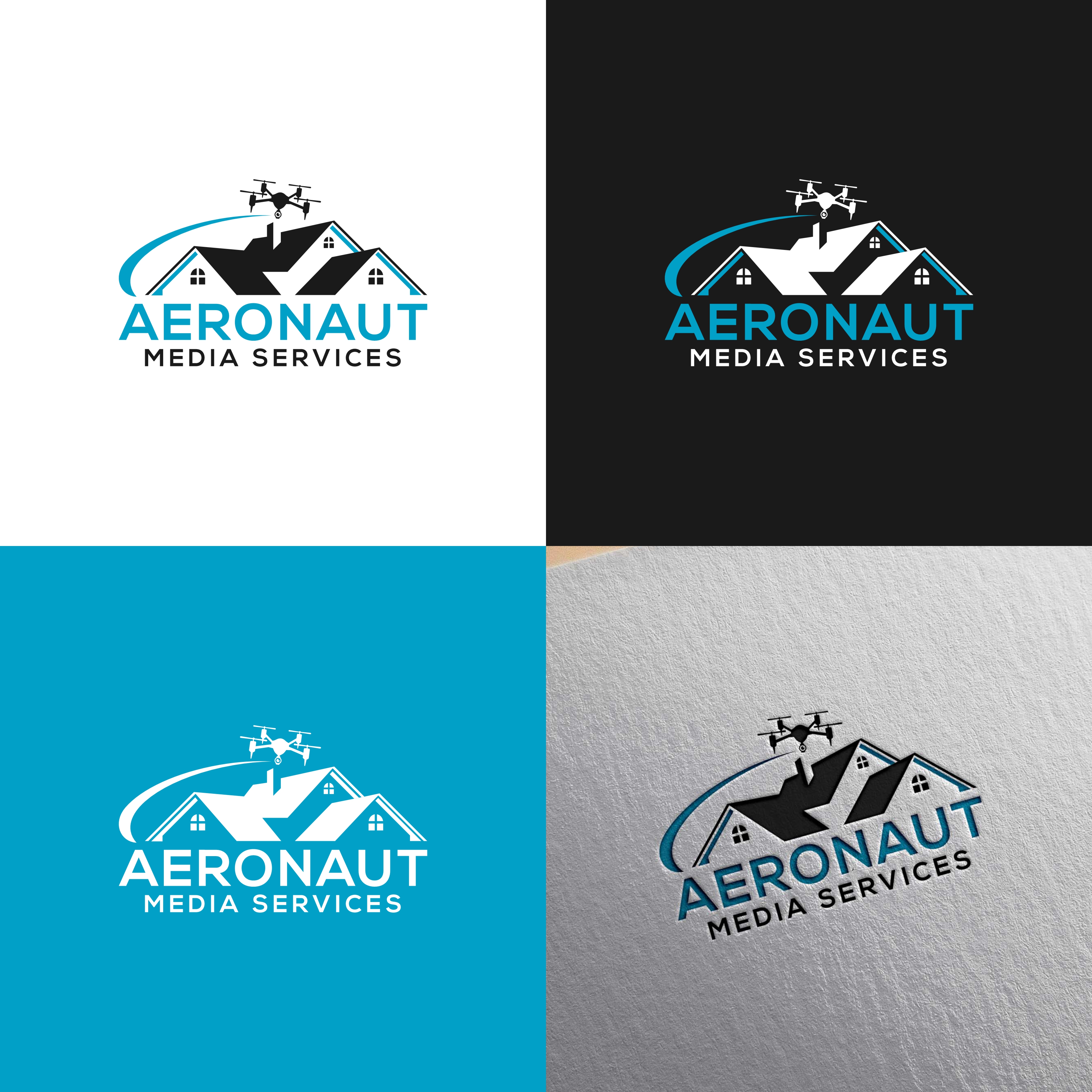 Diseño de Logo por victipedia para Aeronaut Media Services | Diseño #33894466