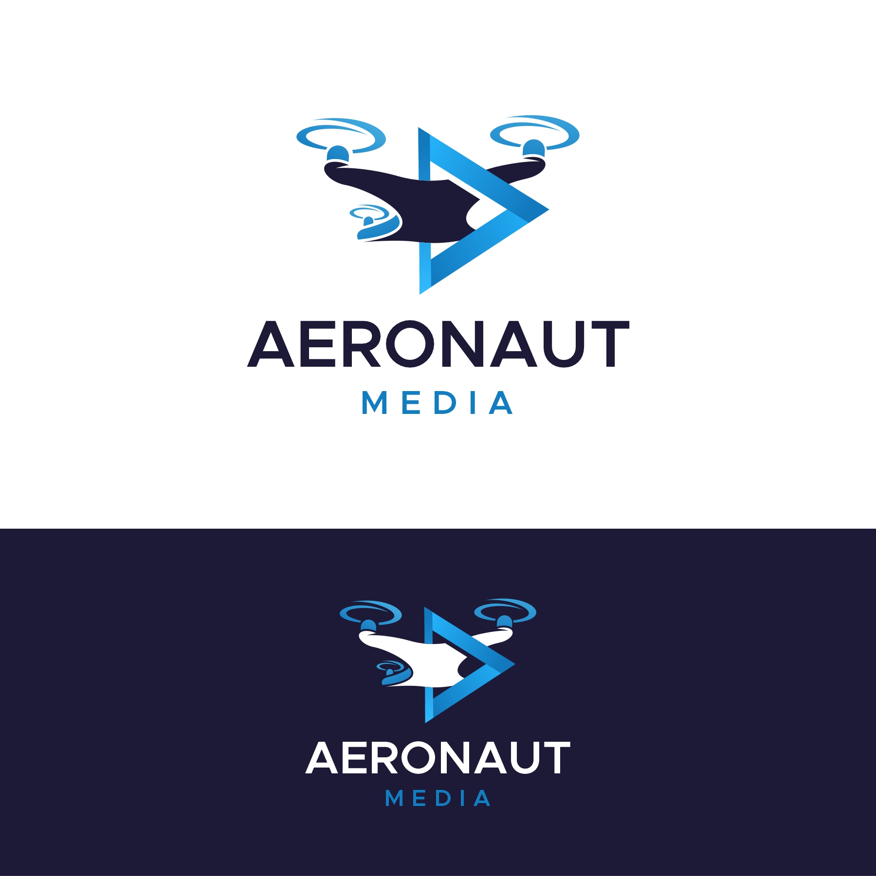 Logo Design by debdesign for Aeronaut Media Services | Design #33893271