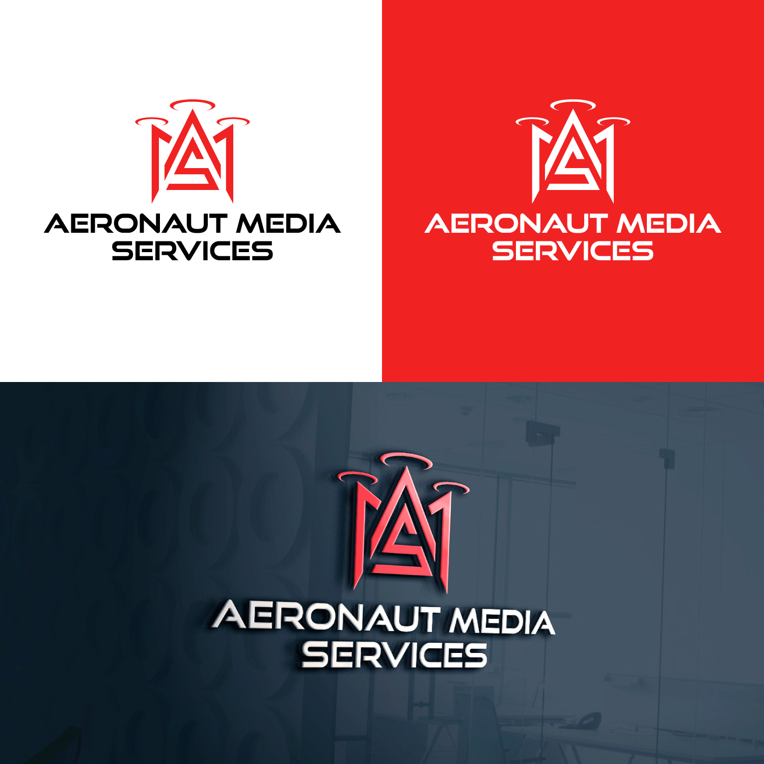 Diseño de Logo por enriquecoello_24 para Aeronaut Media Services | Diseño #33890560
