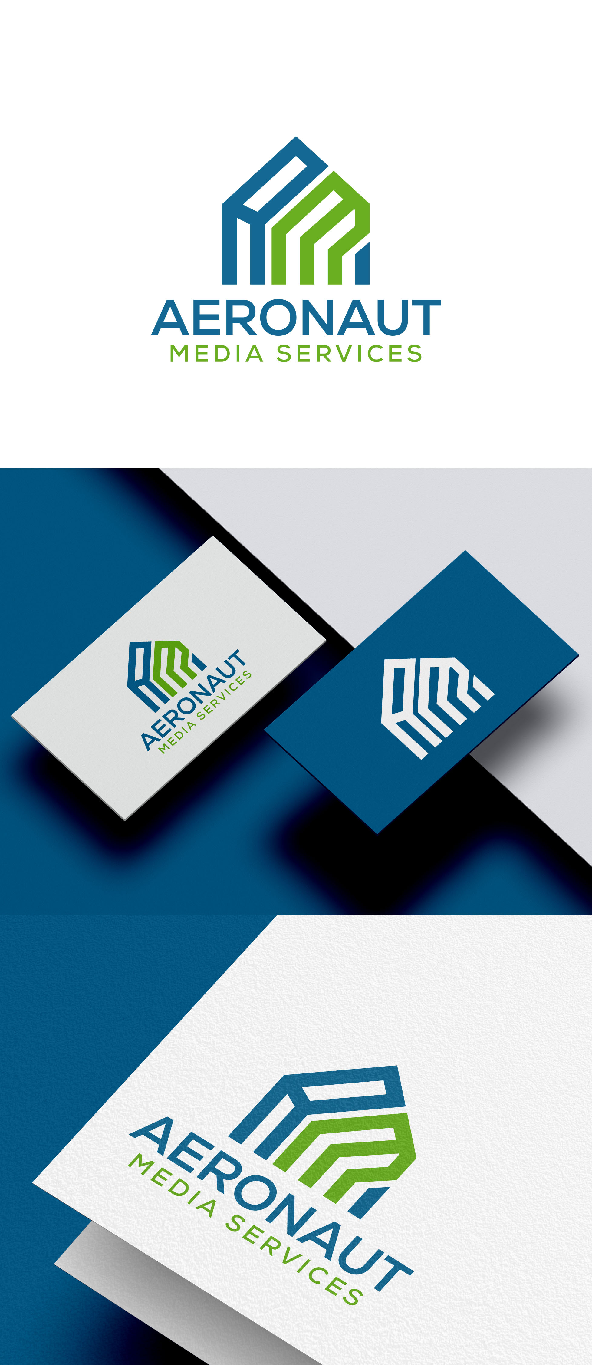 Logo Design by aexo for Aeronaut Media Services | Design #33892134