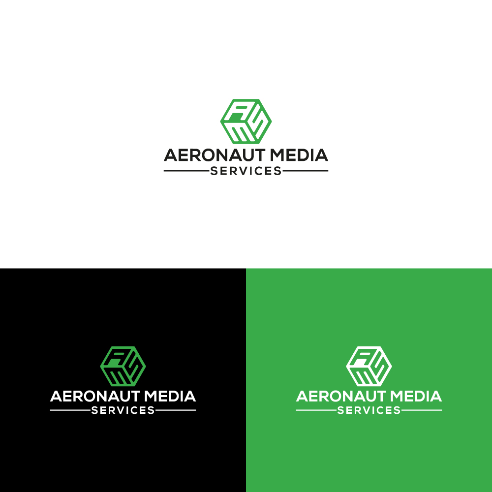 Logo Design by R.design for Aeronaut Media Services | Design #33895145
