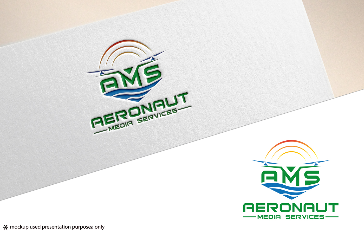 Logo Design by Rubia@ for Aeronaut Media Services | Design #33887982