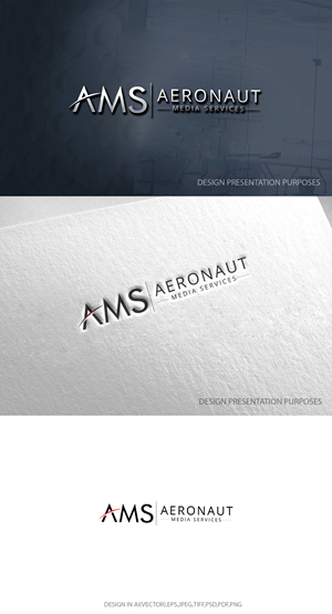 Logo Design by graphicevolution for Aeronaut Media Services | Design: #33886895