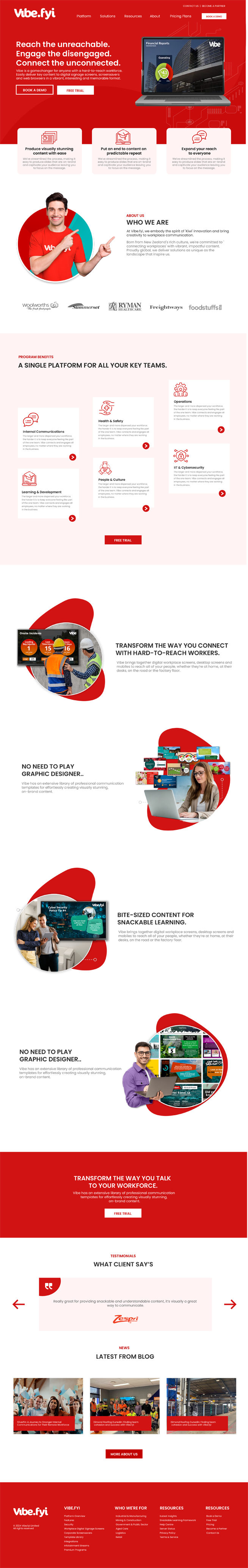 Web Design par WahDesign pour Vibe.fyi Limited | Design #33887112