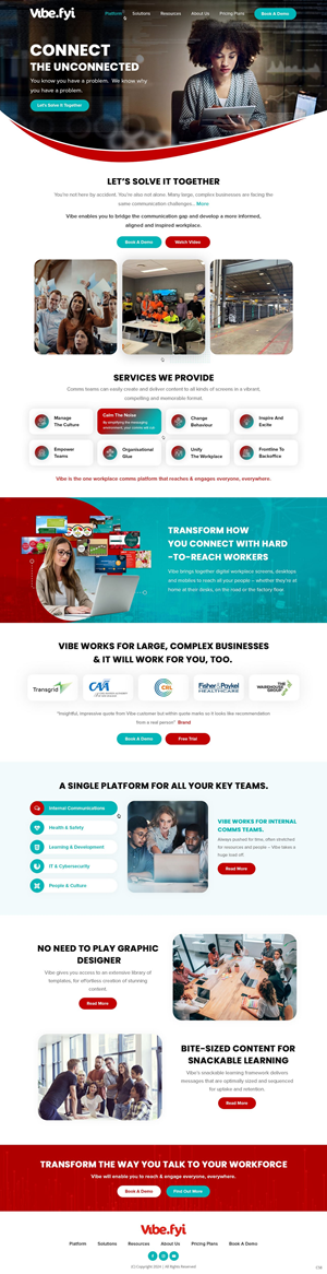 Web Design by pb for Vibe.fyi Limited | Design: #33896626