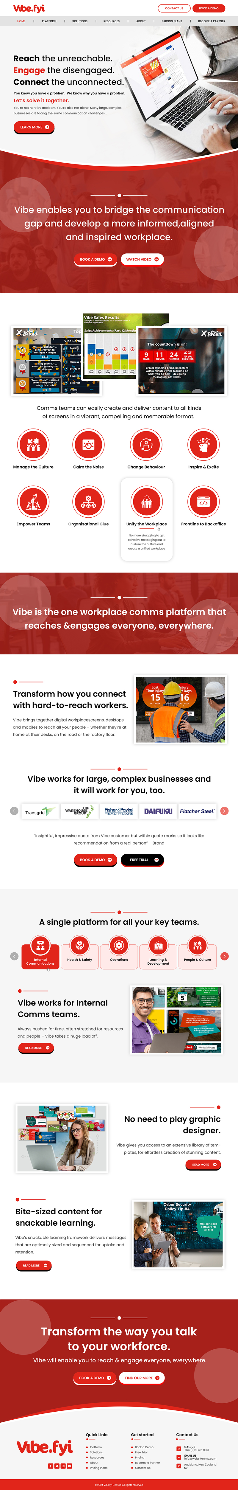 Web Design by Creations Box 2015 for Vibe.fyi Limited | Design #33893868