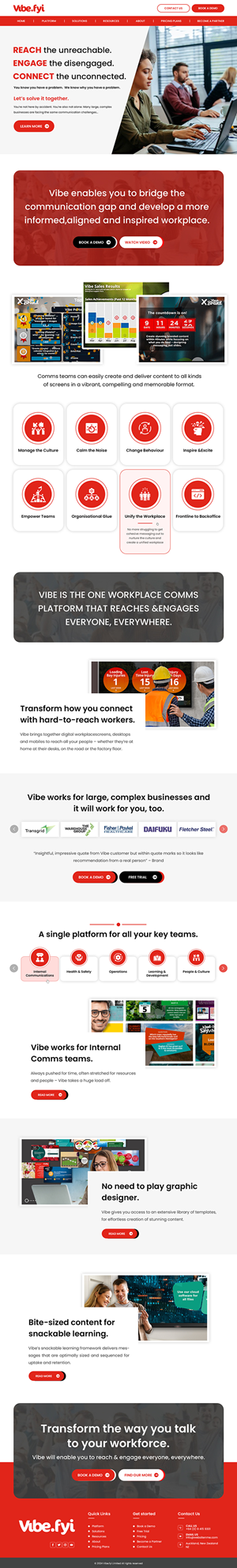 Web Design by Creations Box 2015 for Vibe.fyi Limited | Design: #33893886