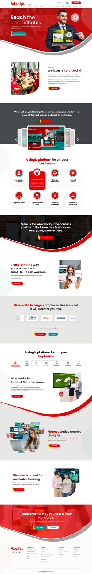 Web Design by Reimagine for Vibe.fyi Limited | Design: #33910479