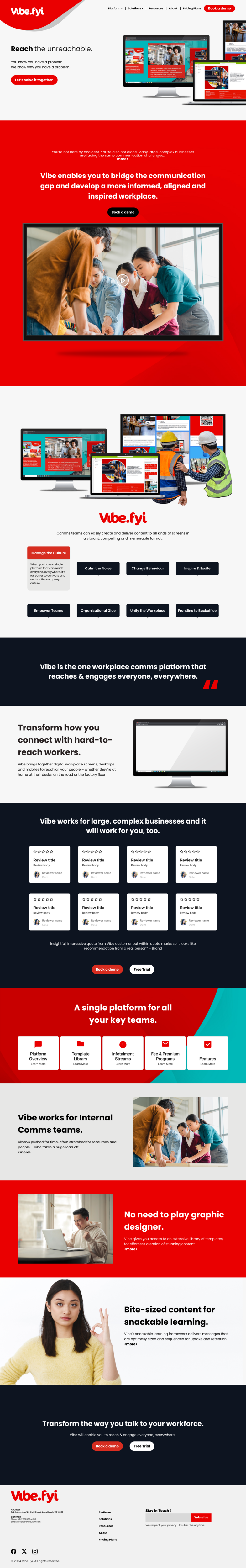 Web Design by Taufik H for Vibe.fyi Limited | Design #33910011