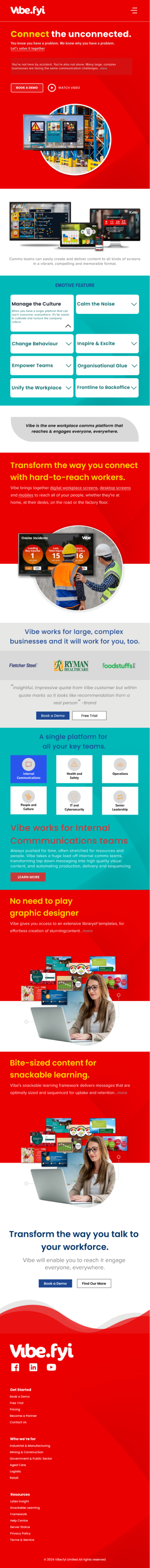 Web Design by Taufik H for Vibe.fyi Limited | Design #33910033