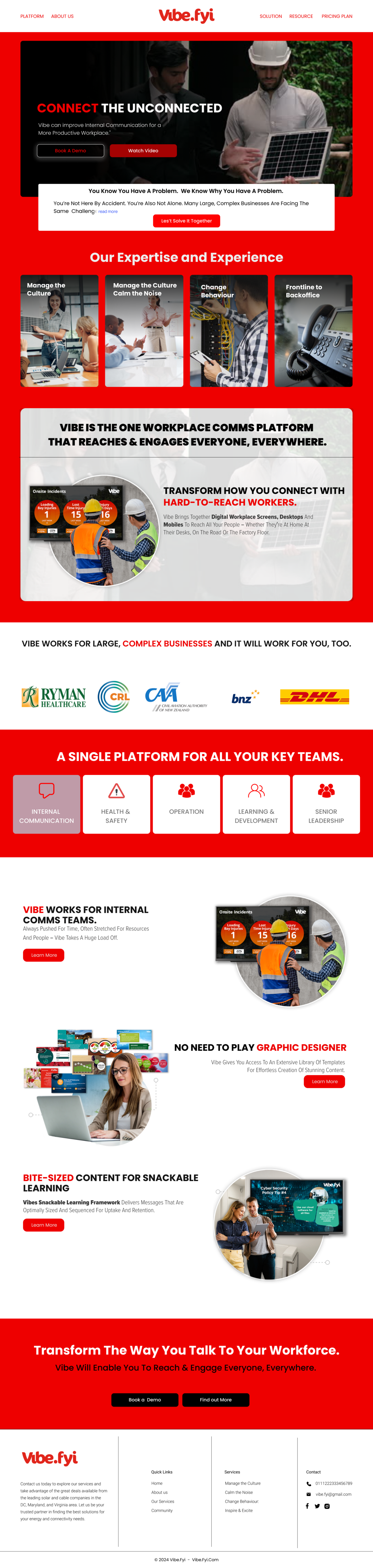 Web Design by Taufik H for Vibe.fyi Limited | Design #33910053