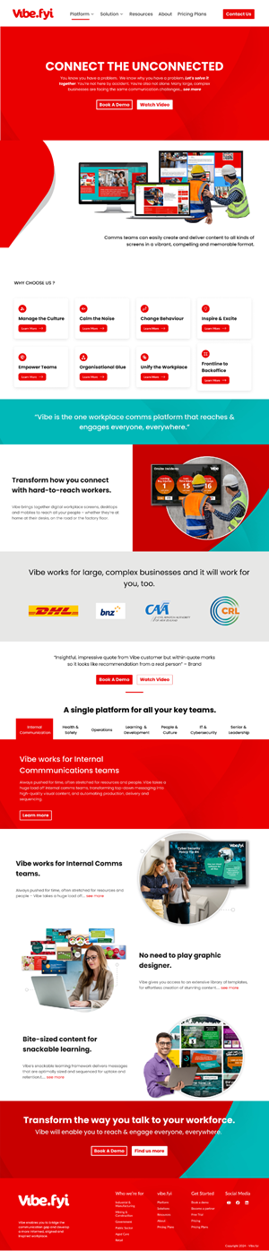 Web Design by Taufik H for Vibe.fyi Limited | Design: #33910062