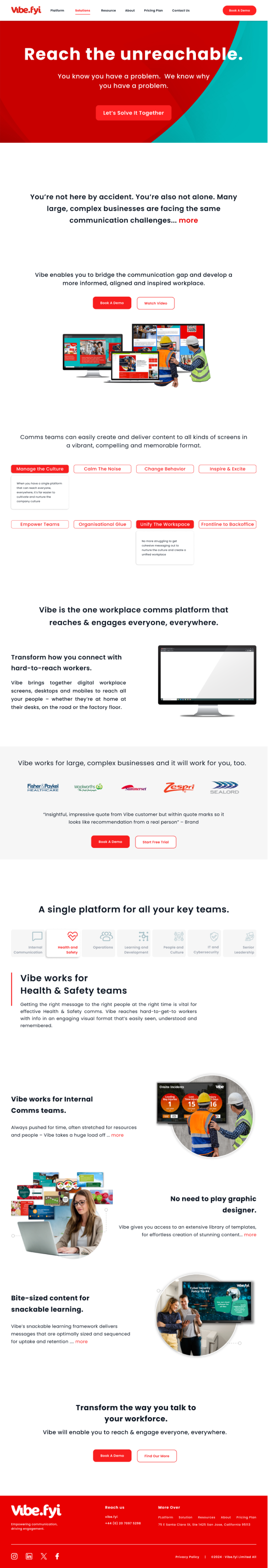 Web Design by Taufik H for Vibe.fyi Limited | Design #33910123