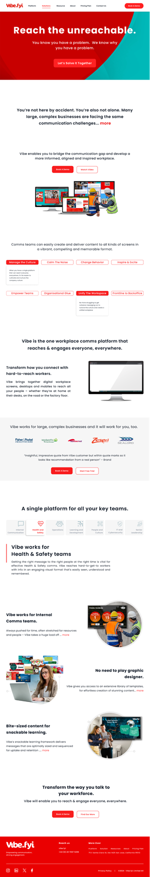 Web Design by Taufik H for Vibe.fyi Limited | Design: #33910123