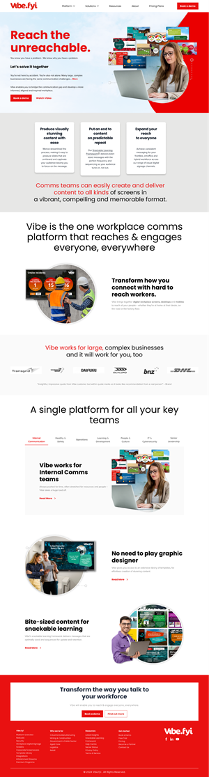 Web Design by Taufik H for Vibe.fyi Limited | Design: #33910162