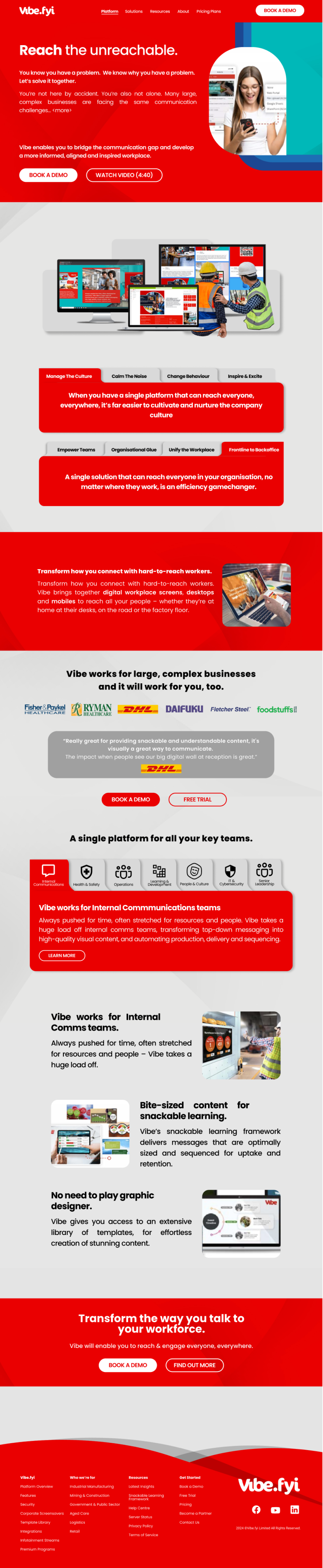 Web Design by Taufik H for Vibe.fyi Limited | Design #33910171