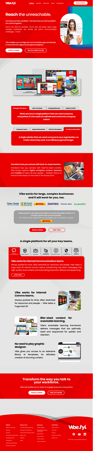 Web Design by Taufik H for Vibe.fyi Limited | Design: #33910171