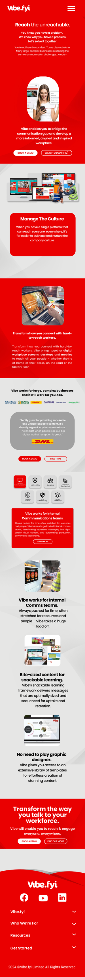 Web Design by Taufik H for Vibe.fyi Limited | Design: #33910172