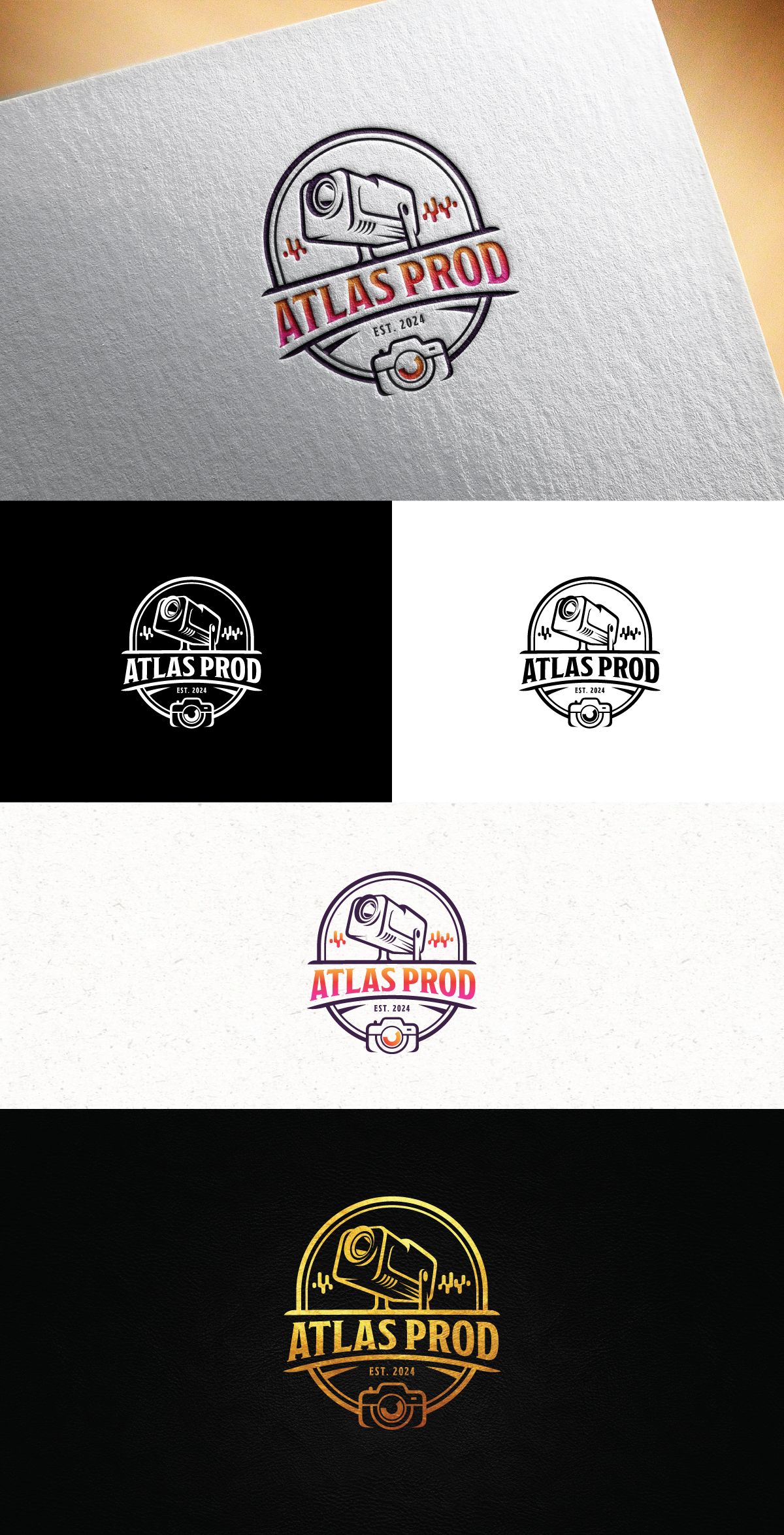 Logo Design by Logo Stock for Atlas Prod | Design #33892401