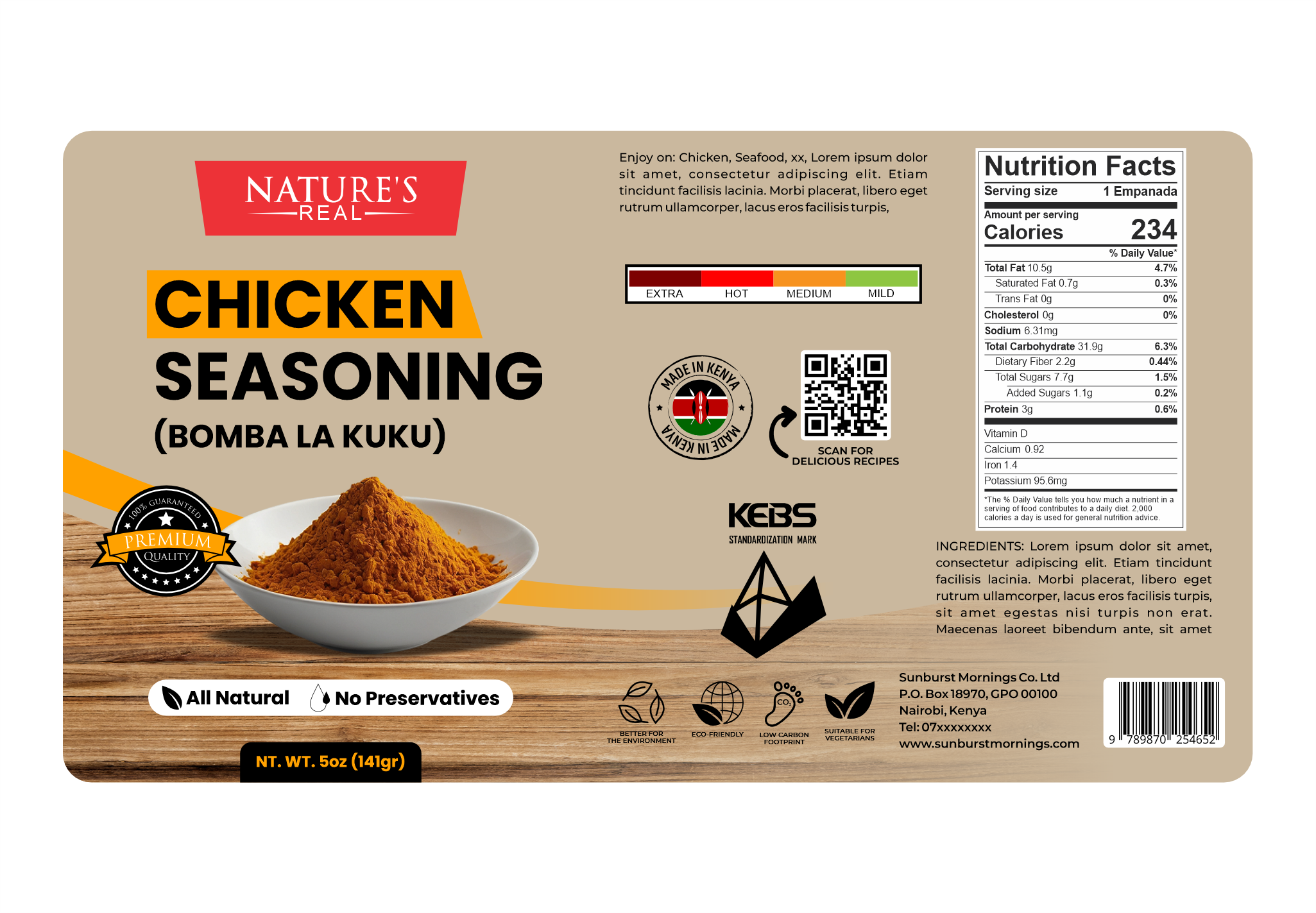 Packaging Design by Jose Loaiza for Sunburst Mornings Co. Ltd | Design #33969543