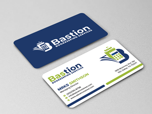 Diseño de Tarjeta de Presentación por sadikul islam para Bastion Bookkeeping Services | Diseño: #33895815