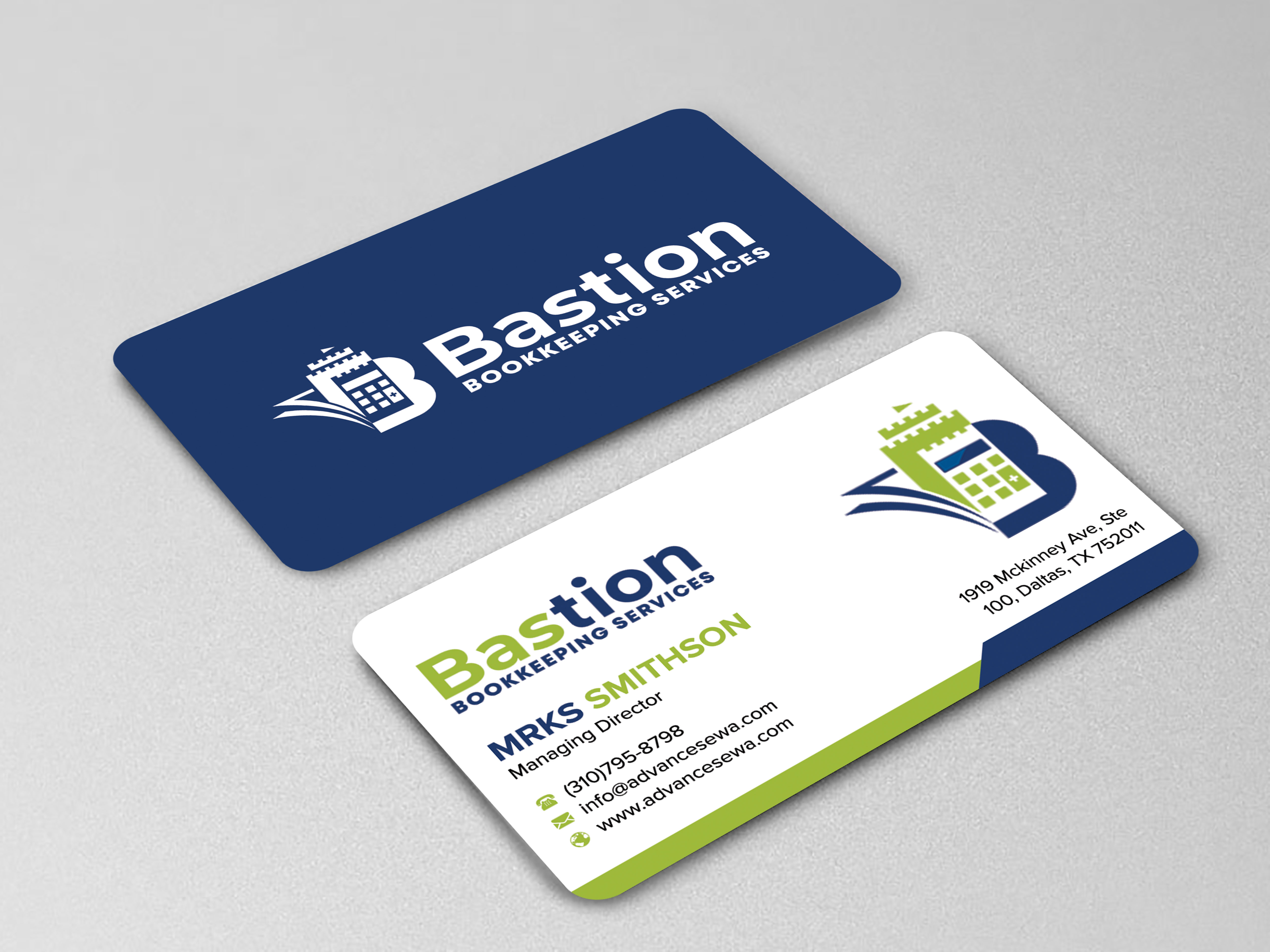 Visitenkarten-Design von sadikul islam für Bastion Bookkeeping Services | Design #33895916