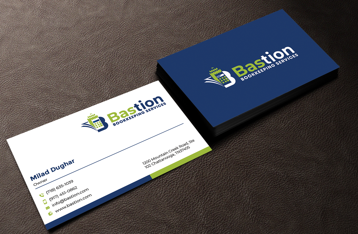 Diseño de Tarjeta de Presentación por Graphixpointt para Bastion Bookkeeping Services | Diseño #33902611