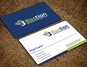 Business Card Design by Graphixpointt for Bastion Bookkeeping Services | Design: #33902614
