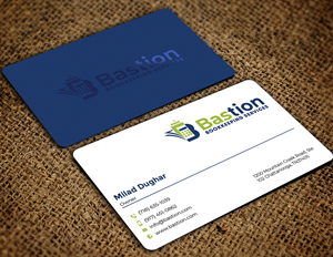Business Card Design by Graphixpointt for Bastion Bookkeeping Services | Design: #33902714