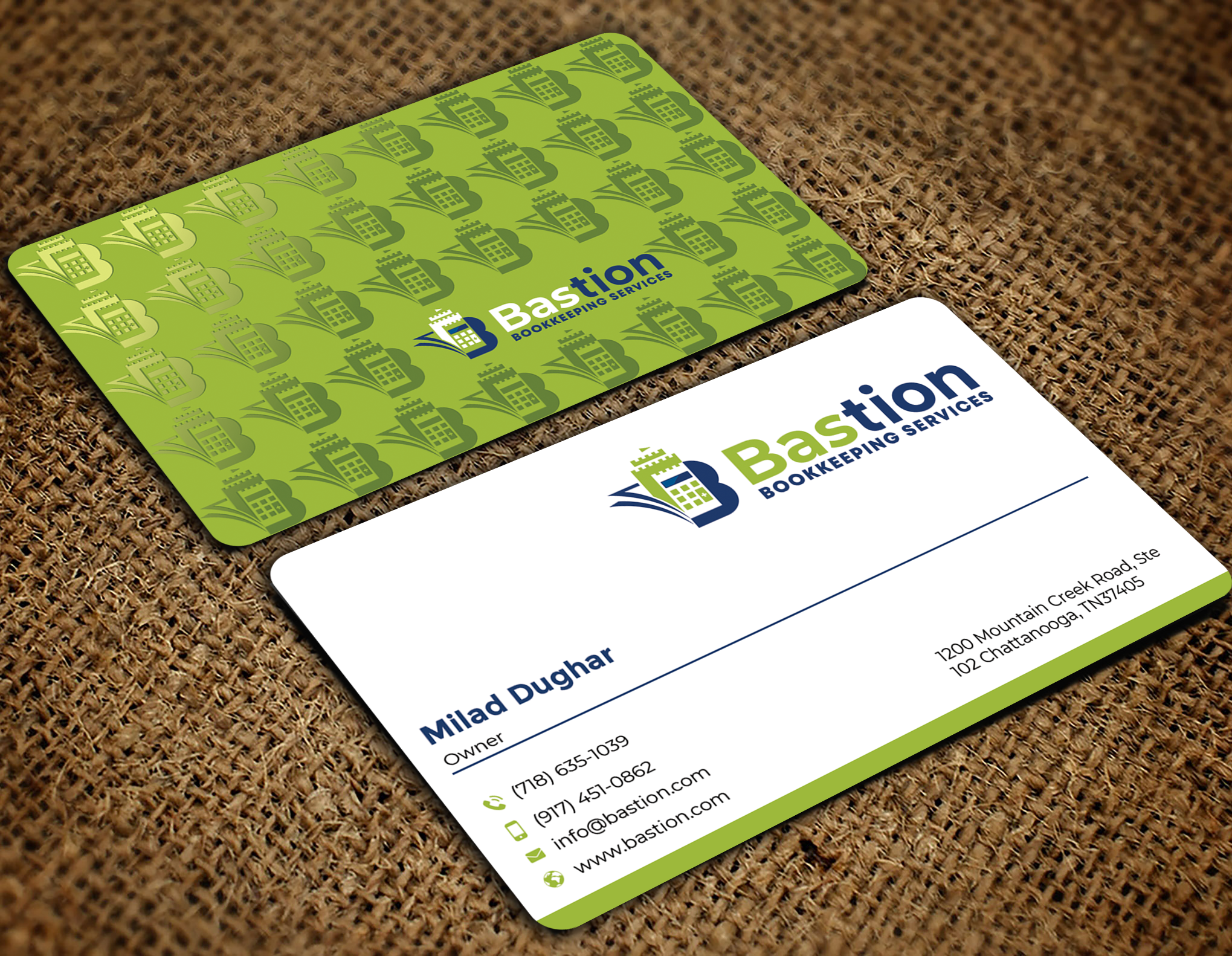 Business Card Design by Graphixpointt for Bastion Bookkeeping Services | Design #33902996