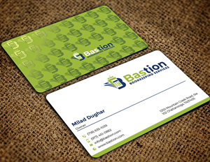 Business Card Design by Graphixpointt for Bastion Bookkeeping Services | Design: #33902996
