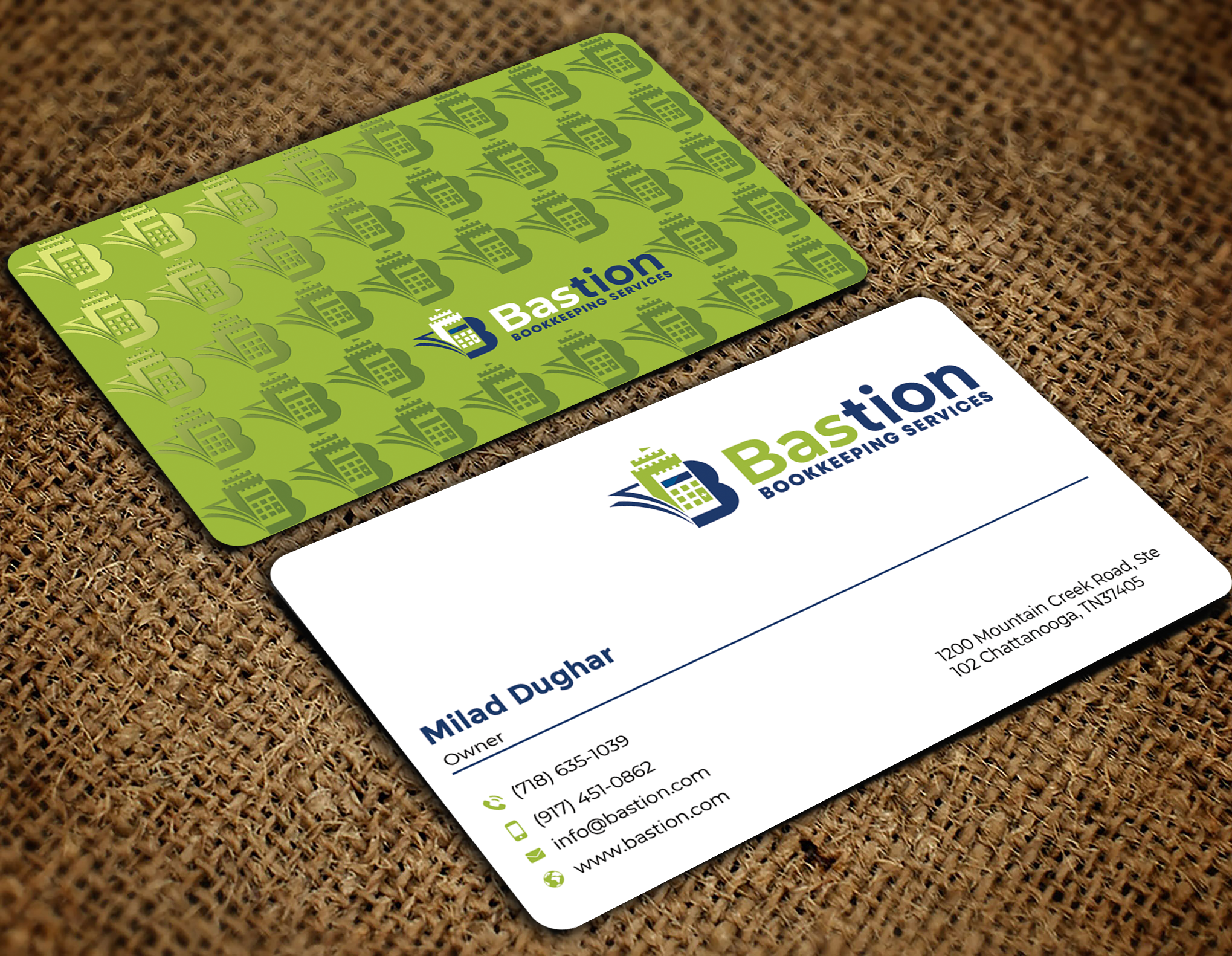 Business Card Design by Graphixpointt for Bastion Bookkeeping Services | Design #33902998