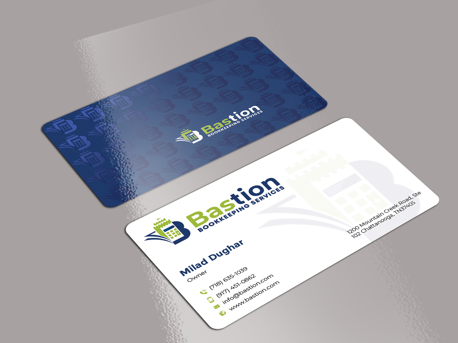 Business Card Design by Graphixpointt for Bastion Bookkeeping Services | Design #33903520