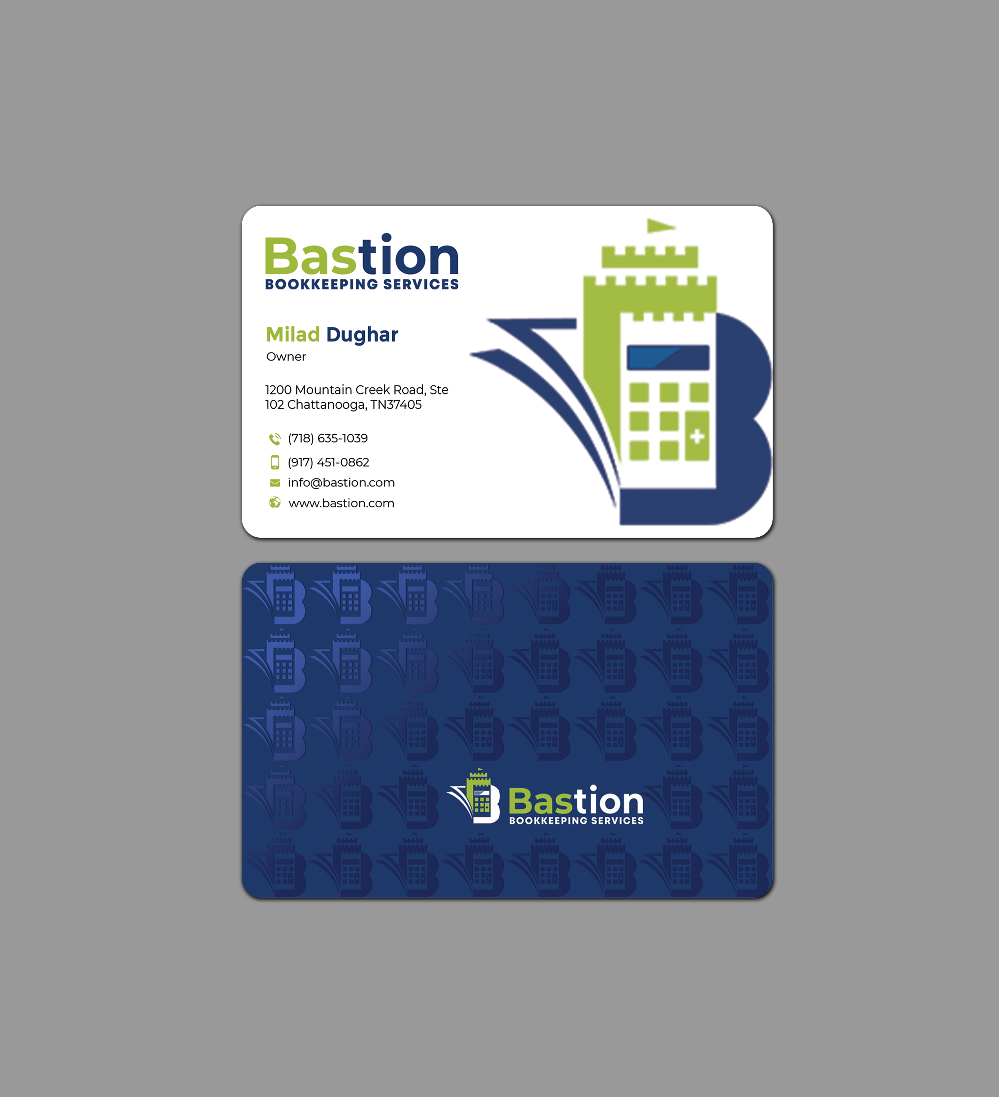 Business Card Design by Graphixpointt for Bastion Bookkeeping Services | Design #33903613