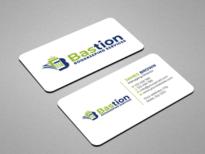 Diseño de Tarjeta de Presentación por Expert Bappy para Bastion Bookkeeping Services | Diseño: #33893590