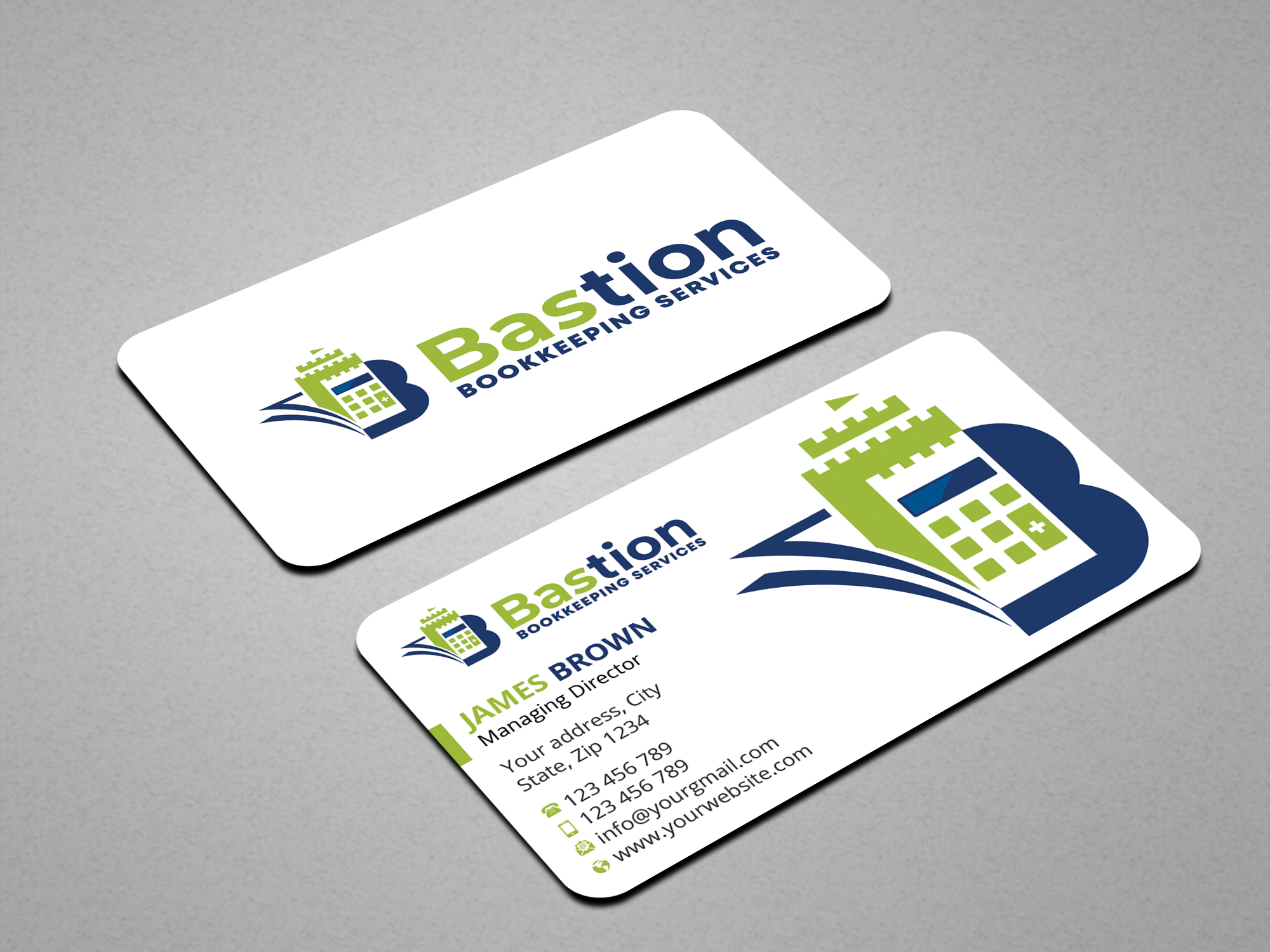 Visitenkarten-Design von Expert Bappy für Bastion Bookkeeping Services | Design #33893698