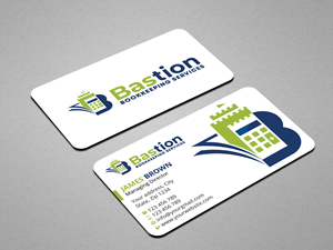 Diseño de Tarjeta de Presentación por Expert Bappy para Bastion Bookkeeping Services | Diseño: #33893698