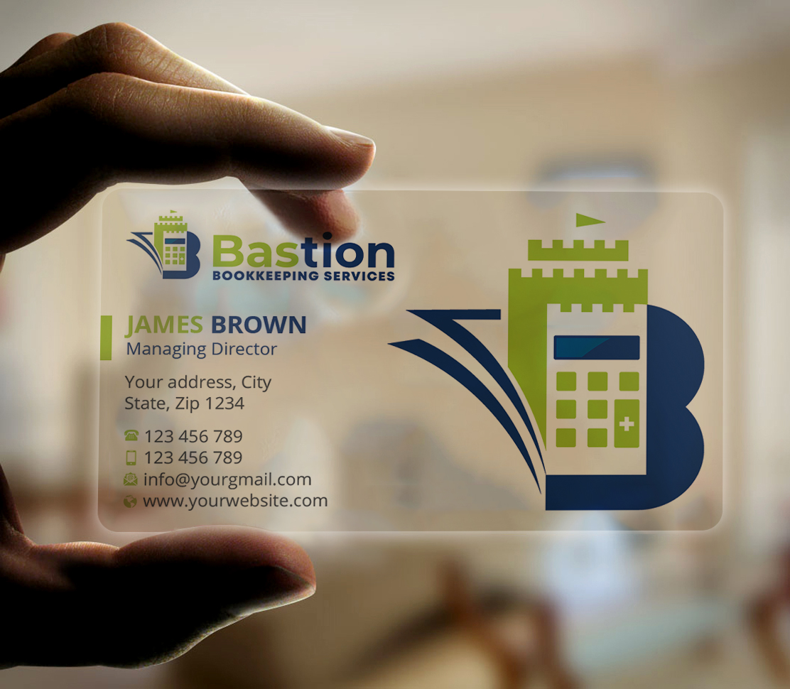 Visitenkarten-Design von Expert Bappy für Bastion Bookkeeping Services | Design #33894553