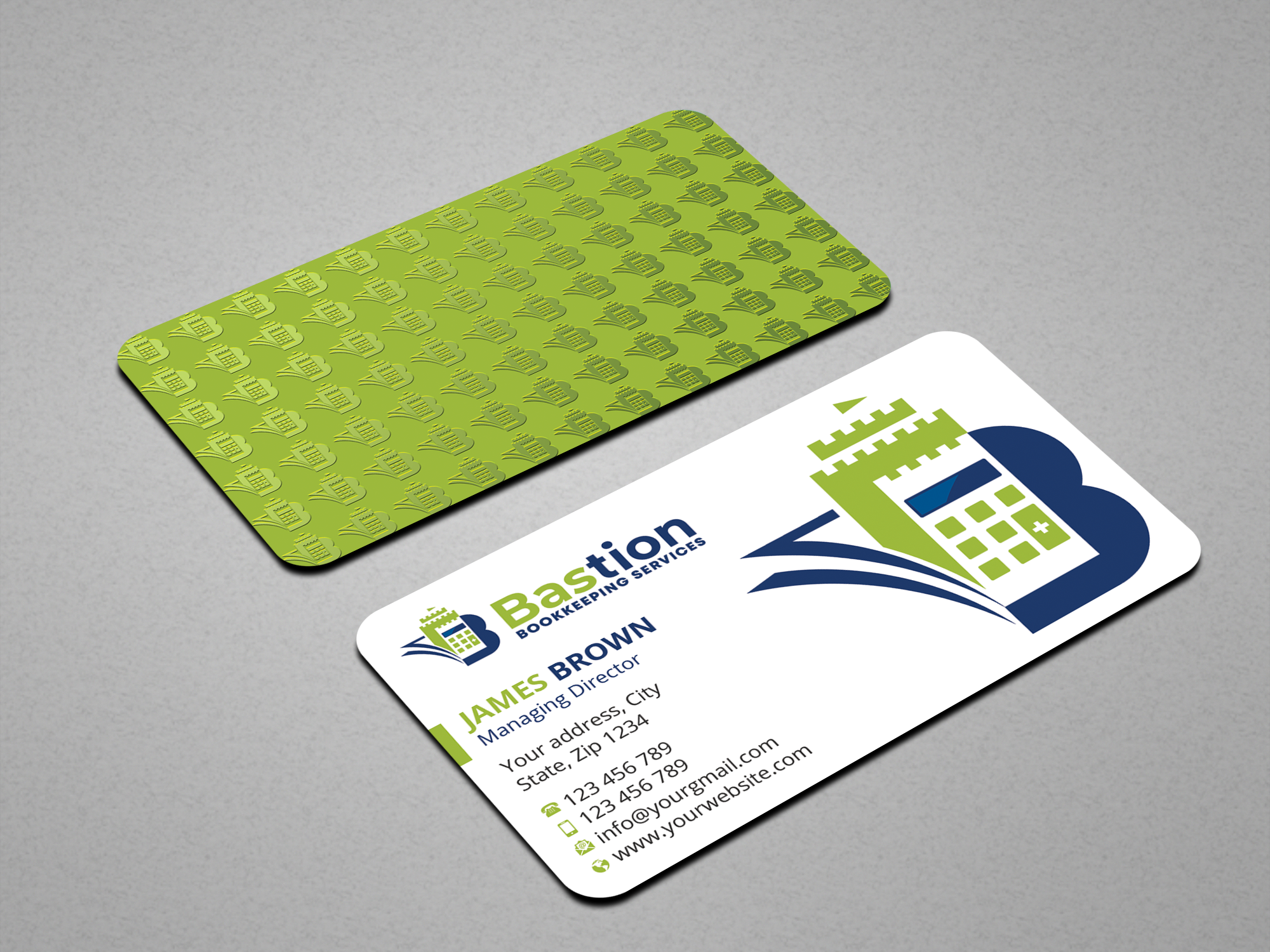 Visitenkarten-Design von Expert Bappy für Bastion Bookkeeping Services | Design #33894623