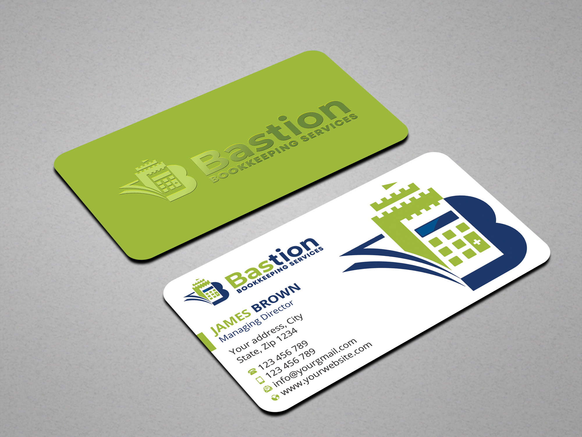 Visitenkarten-Design von Expert Bappy für Bastion Bookkeeping Services | Design #33894628