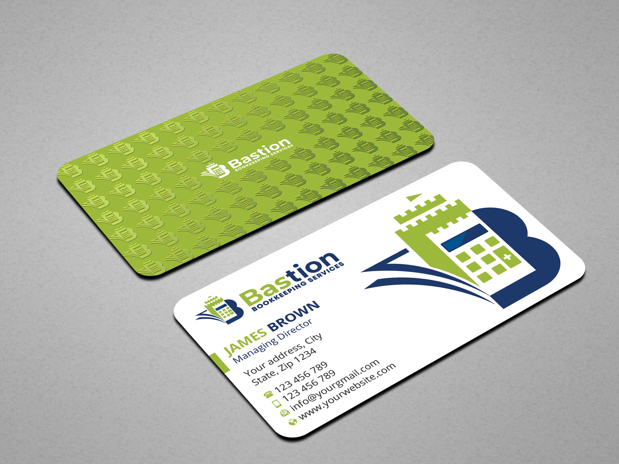 Visitenkarten-Design von Expert Bappy für Bastion Bookkeeping Services | Design #33894640